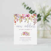 Belle florale | Nouveau Faire-part de déplacement  (Debout devant)