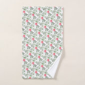 Belle florale rose (Serviette à main)