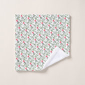 Belle florale rose (Gant de toilette)