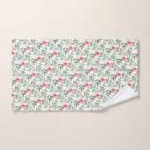 Belle florale rose (Serviette à main)