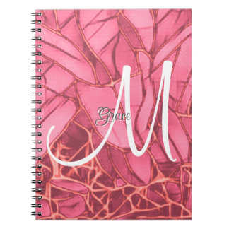 Belle Flore Magenta Au Carnet Monogramme
