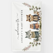 Belle forêt d'automne | Bannière de bienvenue du B (Vertical)