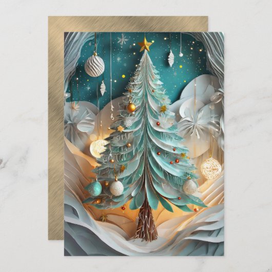 Belle Forêt Fête Invitation (Devant / Derrière)