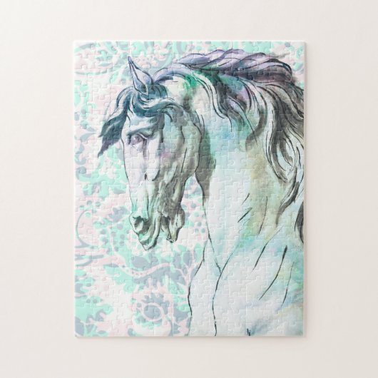 Belle forte Artsy Style Horse Art Puzzle (Vertical)