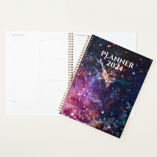 Belle Galaxy Out Space Starry Night Planner (Devant avec enveloppe)