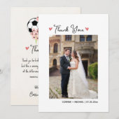 Belle Golf Mariage à thème Carte de remerciements (Devant / Derrière)