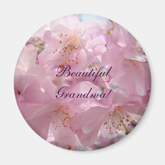 Belle Grand-Mère ! aimants cadeaux Fleurs de l'Arb (Devant)