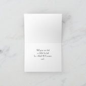 Belle Grande Carte de voeux Hibiscus pâle (Intérieur)