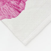 Belle grande couverture en polaire rose (Coin)