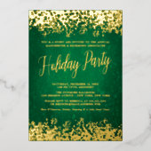 Belle Green Gold Fête Foil Invitation (Recto)