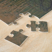 Belle grise couronnée grise grue Puzzle oiseaux (Côté)