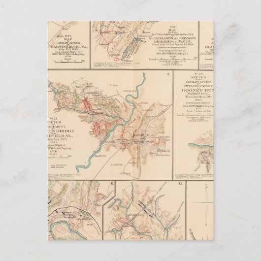 Belle Grove gevecht Briefkaart (Voorkant)