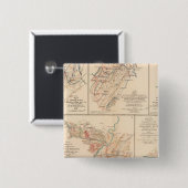 Belle Grove gevecht Vierkante Button 5,1 Cm (Voorkant /achterkant)