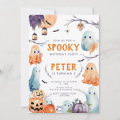 Belle Halloween Invitation Anniversaire (Devant)