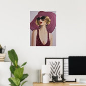 belle Hollywood Era Lady / Poster (Bureau à domicile)