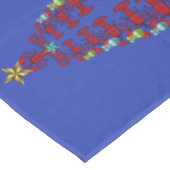 Belle Homard Nautique Nappe de Noël bleu (Angle)