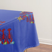 Belle Homard Nautique Nappe de Noël bleu (In Situ)