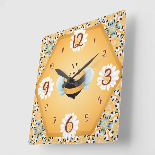 Belle horloge carré (Angle)