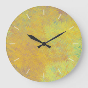 Belle horloge de conception en papier marbré doré