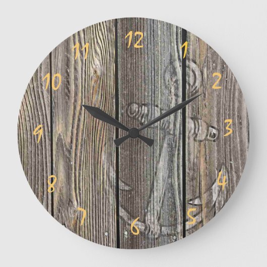 Belle horloge en bois authentique (Recto)