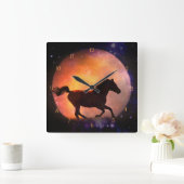 Belle horloge Imaginaire Horse et Lune (Maison)
