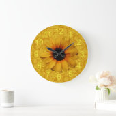 Belle horloge jaune de tournesols (Maison)