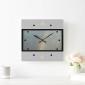 Belle horloge murale - Arc-en-ciel (Maison)