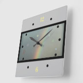 Belle horloge murale - Arc-en-ciel (Angle)