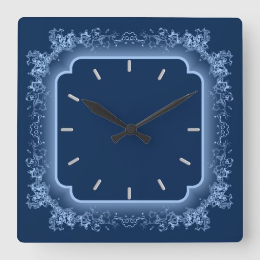 Belle horloge murale bleue (Recto)