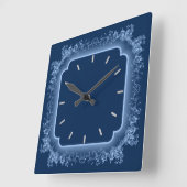 Belle horloge murale bleue (Angle)