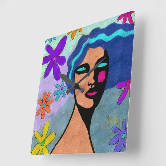 Belle horloge murale d'art Abstrait (Angle)