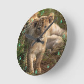 Belle horloge murale de la faune (Angle)