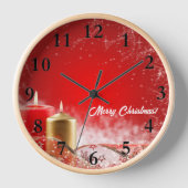 Belle horloge murale de Noël joyeux ! (Recto)