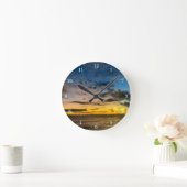 Belle horloge murale de paysage extérieur (Maison)