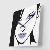 Belle horloge murale de silhouette (Angle)