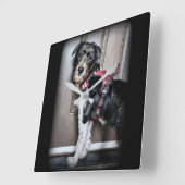 Belle horloge murale Labradoodle (Angle)