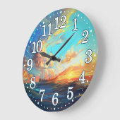 Belle horloge naturelle (Angle)