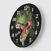 Belle Horloge T-Rex Dinosaure Grande Horloge (Angle)