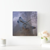 Belle horloge Wolf et Lune (Maison)