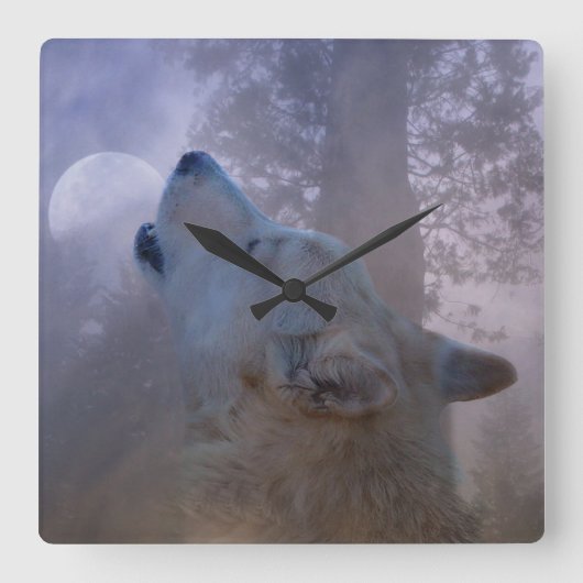 Belle horloge Wolf et Lune (Recto)