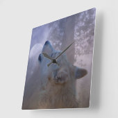 Belle horloge Wolf et Lune (Angle)