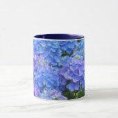 Belle Hydrangée Bleue Fleurs Jardin Mug (Centre)