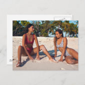 Belle Île Girls Bikini Carte postale (Devant / Derrière)