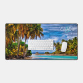 Belle île tropicale Plage Océan Océan (Clavier et souris)