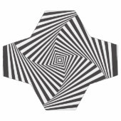 Belle illusion d'optique en spirale noire (Plat)