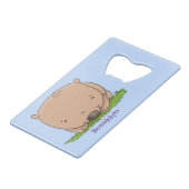 Belle illustration de dessin animé de bébé wombat (Devant Angle)