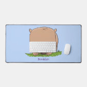 Belle illustration de dessin animé de bébé wombat (Clavier et souris)