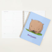 Belle illustration de dessin animé de bébé wombat (Devant avec enveloppe)