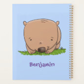 Belle illustration de dessin animé de bébé wombat (Dos)