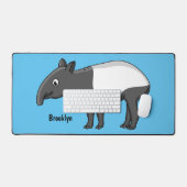 Belle illustration de tapir de dessin animé (Clavier et souris)